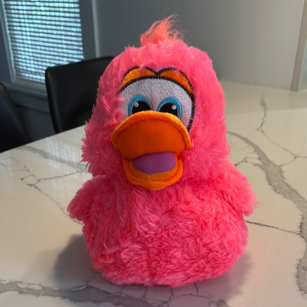 Pink Plush Duck Toy